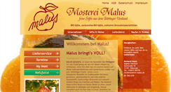 Desktop Screenshot of mosterei-malus.de