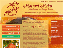 Tablet Screenshot of mosterei-malus.de